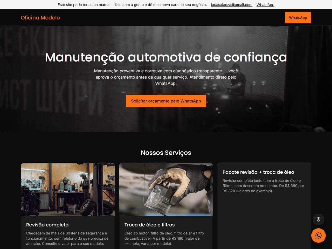 Auto Repair Shop Template